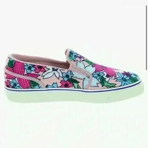 Nike Toki Aloha Pink Floral Slip-On Sneaker 7 Boardwalk Chic Coastal Sporty Vaca